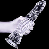 Екзотичний фалоімітатор 26 см, Рельєфний фалос на присосці, Ділдо для вагінальної стимуляції, Інтимні іграшки, фото 9