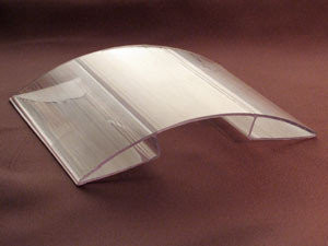 Коньковий з'єднувальний профіль Berolux 8-10мм прозорий, фото 1