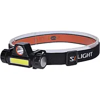 Ліхтар налобний Solight WN32 акумуляторний LED WN32,3W+COB,150+120lm,Li-ion,USB