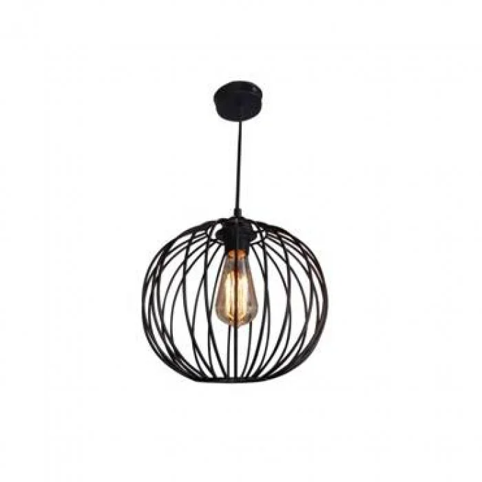 Світильник стельовий чорний під лампу Е27