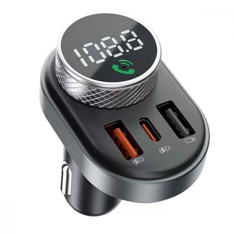 Адаптер Proove FM Launcher Sound Link зарядний пристрій для авто Type-C+USB з функцією швидкого заряджання 30W (50881)