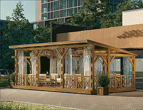 Веранда з дерева «LNK» для літнього кафе 7,9 х 4,3