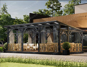 Веранда з дерева «LNK» для літнього кафе 7,9 х 4,3