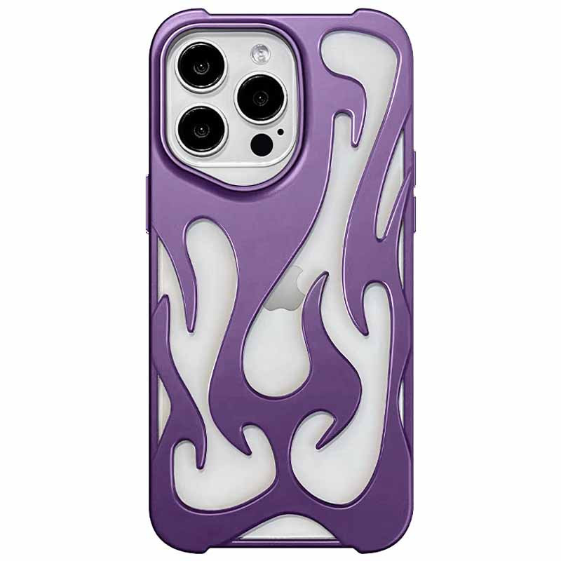 3D TPU чохол WinFire для Apple iPhone 16 Pro (6.3") | Металік Purple