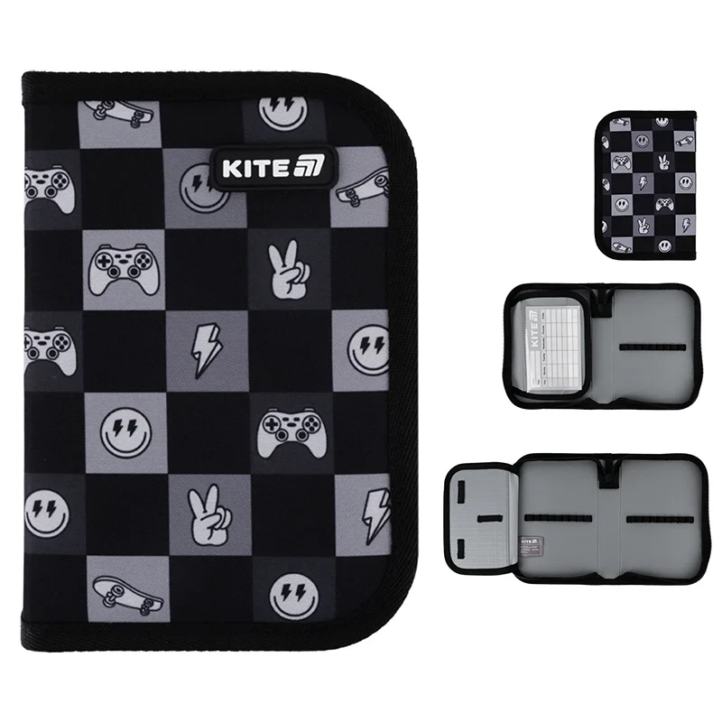 Пенал Kite 1відділеня 1відворот без наповнення Kite Game On K25-621-4