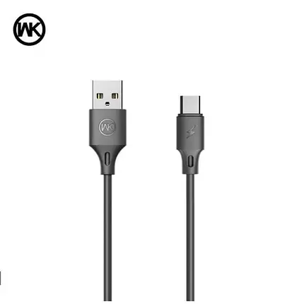 Кабель WK WDC-092a USB - USB Type-C (M/M), 2.1 А, 2 м, Black (6941027610558), фото 1