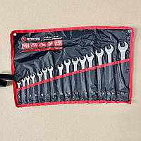 Набір ключів комбінованих 15 шт., 6-19, 22 мм CrV INTERTOOL HT-1204