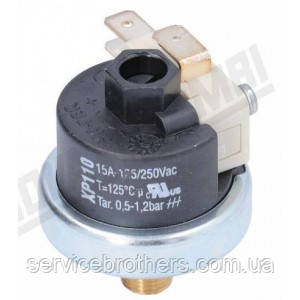 Пресостат для кавомашини - XP 110 0.5 - 1.2 бар 15А 250В т. 125° - 1/8M - WEGA