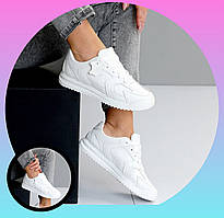 Білі кроссовки жіночі шкіряні еко спортивні для бігу весна літо Viki