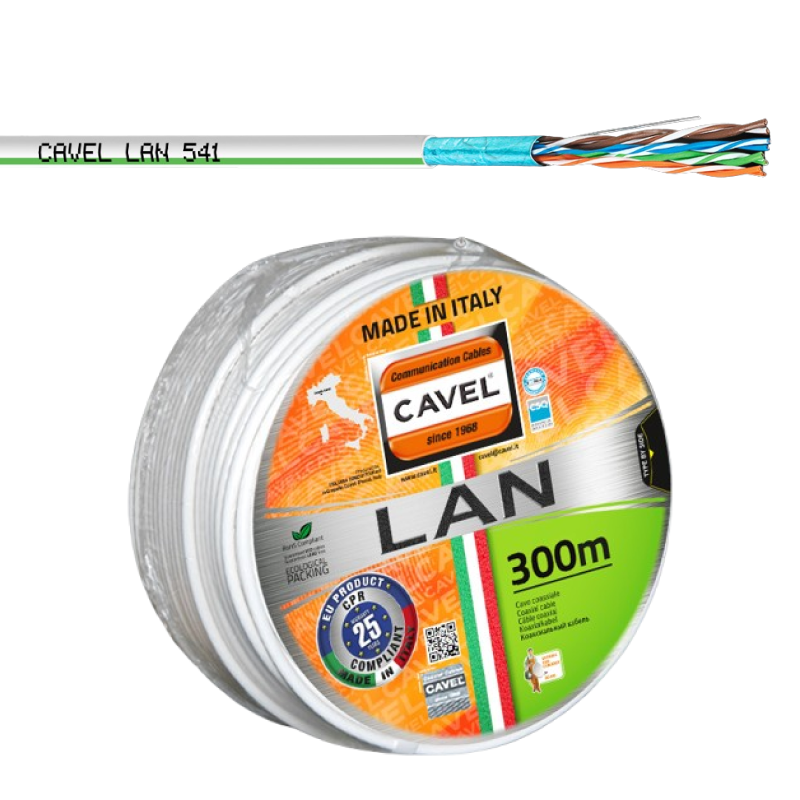 Кабель кручена пара CAVEL LAN 541, 300 МГц, 100 Ом, Італія, 100% оригінал
