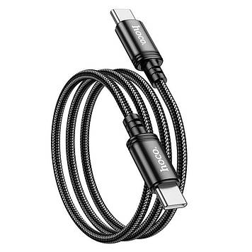 Кабель HOCO X89 Wind 60W Type-C to Type-C 1m Black