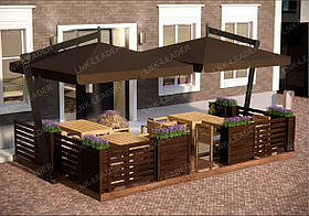 Літнє кафе «Тип 3» Подіум 4 х 6 м