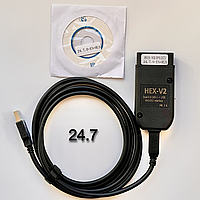 Вася діагност 24.7 Російська версія vcds HEX + CAN Діагностичний адаптер VCDS для ваг VAG