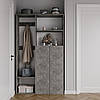Передпокій з вішалкою та шафою, компактний передпокій для дому W-4, фото 4