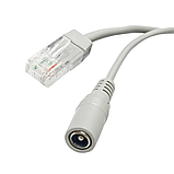 Комбінований патчкорд RJ-45 + DC, звита пара, довжина 30 м, сірий, для IP-камер і мережевого обладнання Q20, фото 5