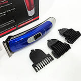 Беспроводной аккумуляторный триммер для стрижки волос Gemei, Машинка для стрижки волос и бритья LH-63, фото 7