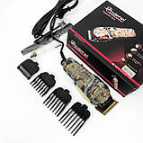 Професійна машинка для стрижки волосся з насадками, Електрична машинка тример для волосся і бороди YO-88, фото 7