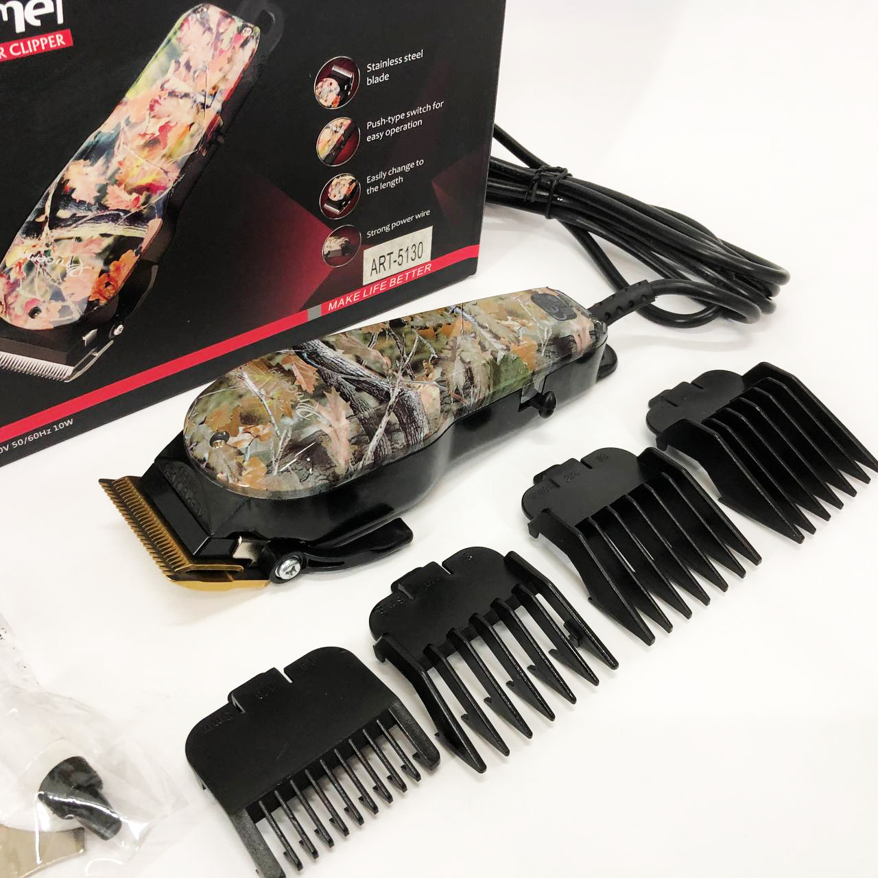 Професійна машинка для стрижки волосся з насадками, Електрична машинка тример для волосся і бороди YO-88, фото 1