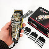 Професійна машинка для стрижки волосся з насадками, Електрична машинка тример для волосся і бороди YO-88, фото 9