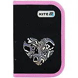 Пенал Kite 1відділеня 2відвороти без наповнення Kite Love is K25-622-3, фото 4