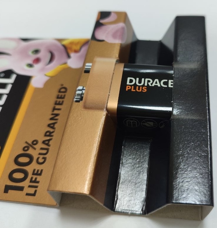 Батарейка Duracell 6LR61 крона MN1604 9V лужна Alkaline