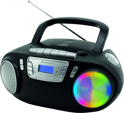Уцінка Бумбокс CD-програвач FM, USB, касета Soundmaster SCD5800sw з караоке-мікрофоном, Німеччина, фото 1