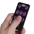 Вуличний прожектор на сонячній батареї + пульт, 2400мАг, IP65, LL-612 / Ліхтар-прожектор на стовп, фото 4