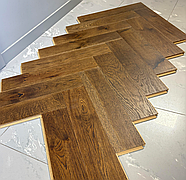 Паркетна дошка Дуб Янгра / Англійська ялинка (селекція Rustic), фото 2