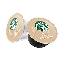 Поштучно кава в капсулах 12 шт Starbucks Dolce Gusto Latte Macchiato smooth creamy 6 порцій
