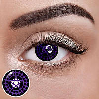 Сіель – Фіолетові Кольорові Контактні Лінзи від ELITE Lens® | Лінзи для краси ( Нульовки ) | Крейзі/Косплей