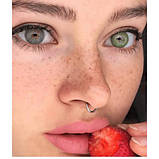 Зелені Лінзи з діоптріями Айс Грін | Контактні лінзи для поганого зору | Натуральні-Природні | Оптичні лінзи, фото 4