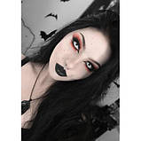 Білий – Білі Кольорові Контактні Лінзи від ELITE Lens® | Лінзи для краси ( Нульовки ) | Крейзі/Косплей, фото 4