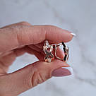 Х-подібний Набір з золотом і маленькими цирконами Лазур, фото 3