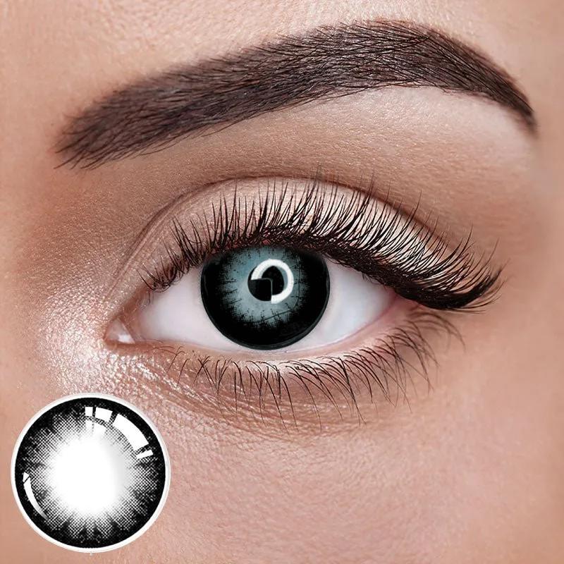 Чорні контактні лінзи ELITE Lens "Блек Найт" 2 шт. -5.50 -1, фото 1