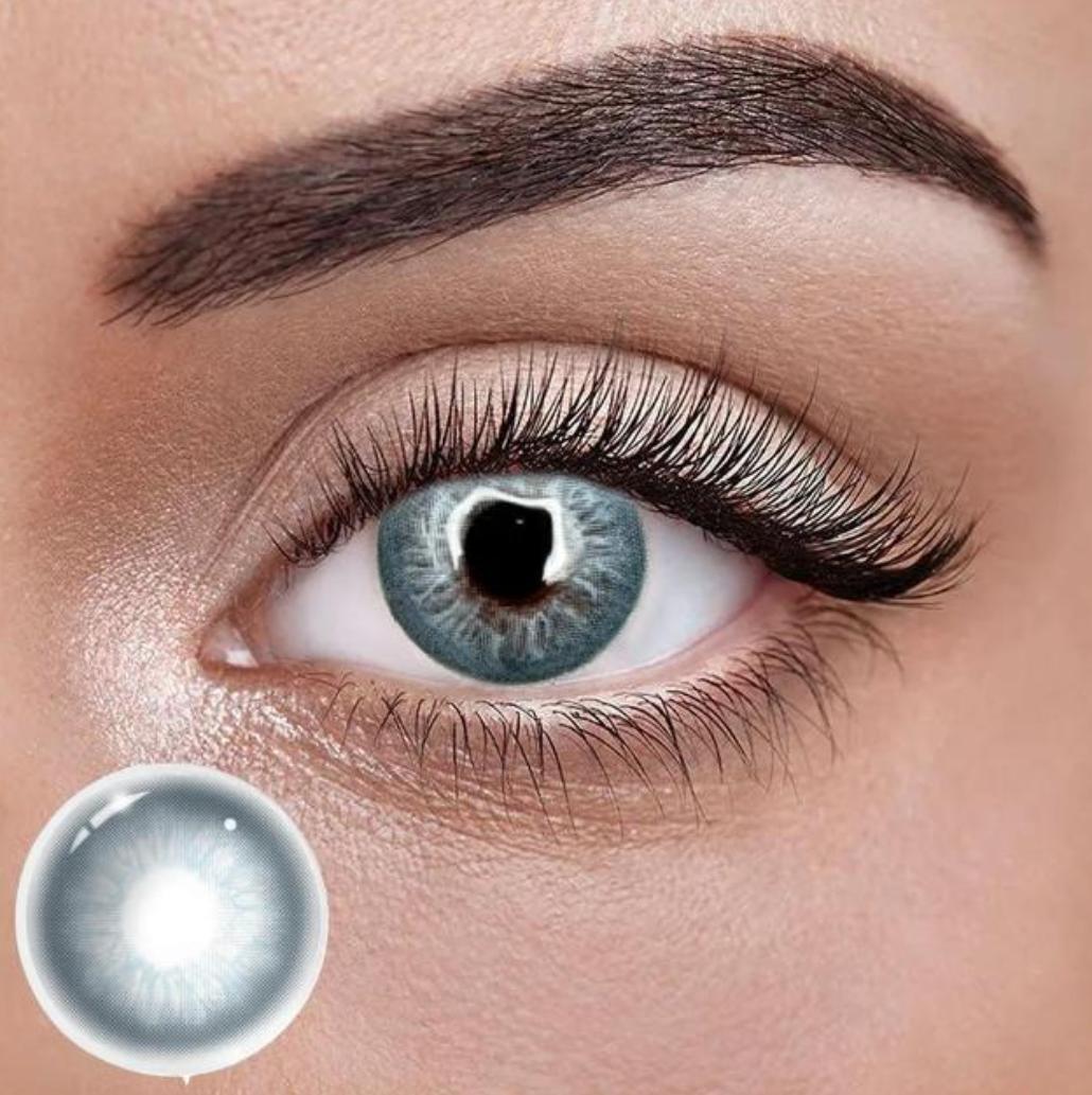 Сині контактні лінзи ELITE Lens "Айс Ендорфін Блу" 2 шт. -2.0 -1, фото 1