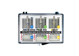 Набір скловолоконних штіфтів Jen-Esthe Post Pre-Silanized 18шт+3шт розгорток J-EndoDrill