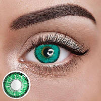 Бірюза – Зелені Кольорові Контактні Лінзи від ELITE Lens® | Лінзи для краси ( Нульовки ) | Натуральні | на 6міс.