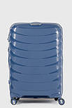 Велика пластикова валіза Three Birds 2024-13-4L синій, фото 2