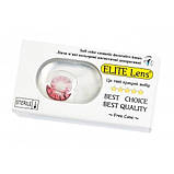 Червоні Кольорові Контактні Лінзи Клок | Лінзи для краси ( Нульовки ) | Крейзі/Косплей/Хелловін| Для світлих – чорних очей, фото 3