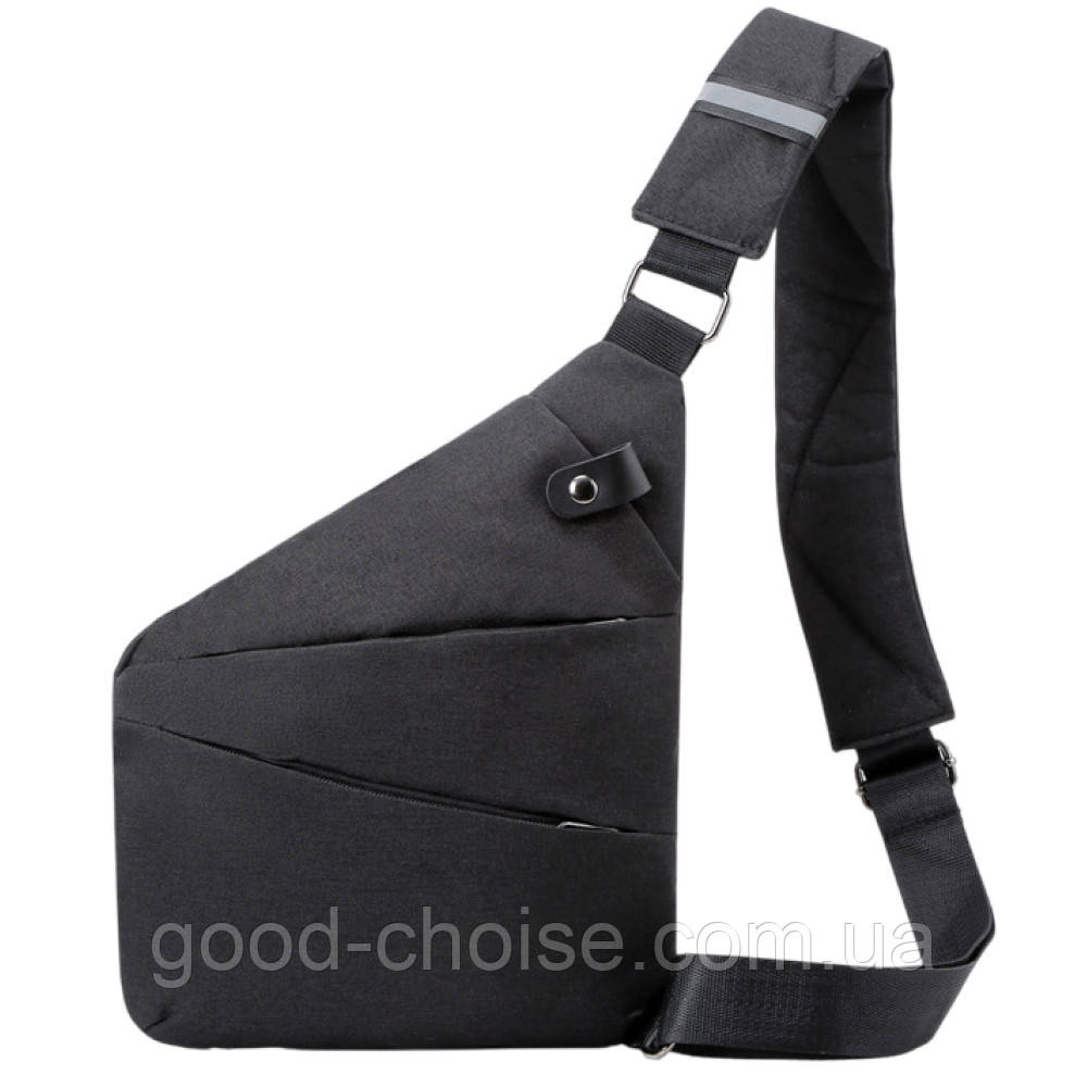 Чоловіча сумка через плече Cross Body 30х22х15, Чорна / Сумка месенджер, фото 1
