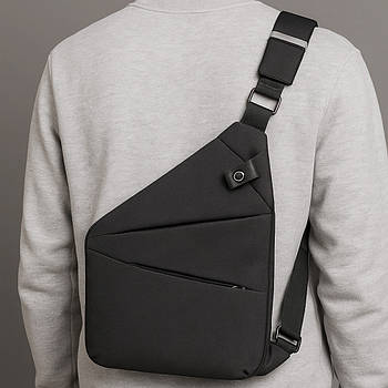 Чоловіча сумка через плече Cross Body 30х22х15, Чорна / Сумка месенджер