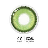 Зелені Кольорові Контактні Лінзи Дрім Грін | Лінзи для краси ( Нульовки ) | Натуральні-Природні | Для світлих - чорних очей, фото 2