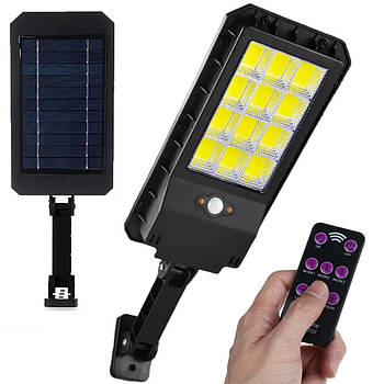 Вуличний ліхтар на сонячній батареї + пульт, 2400 мАг, LL-612 / Настінний світильник-прожектор