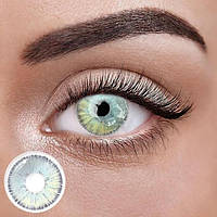 Зелені Кольорові Контактні Лінзи Мальдівс | Лінзи для краси | Натуральні-Природні | Для світлих - чорних очей