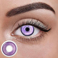 Фіолетові Кольорові Контактні Лінзи Дрім Фіо | Лінзи для краси | Натуральні-Природні | Для світлих - чорних очей