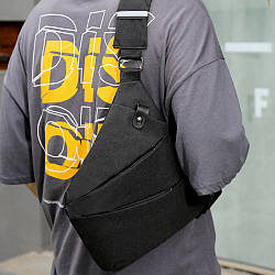 Сумка через плече Cross Body 30х22х15 Сумка месенджер Чорна