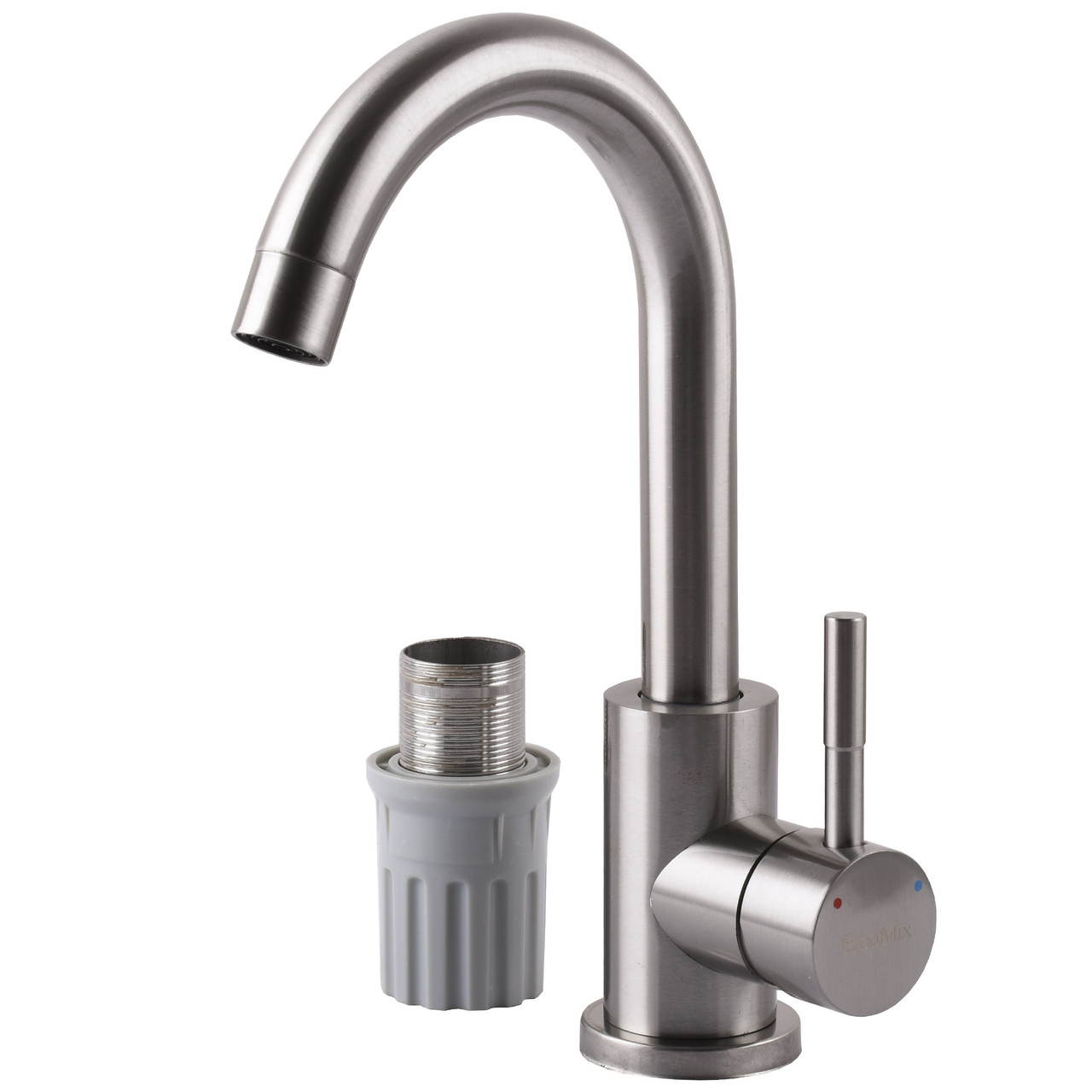 Змішувач для кухні EcoMIX AISI-101S-WH, фото 1