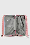 Середня пластикова валіза Three Birds 2024-13-8M рожева, фото 6