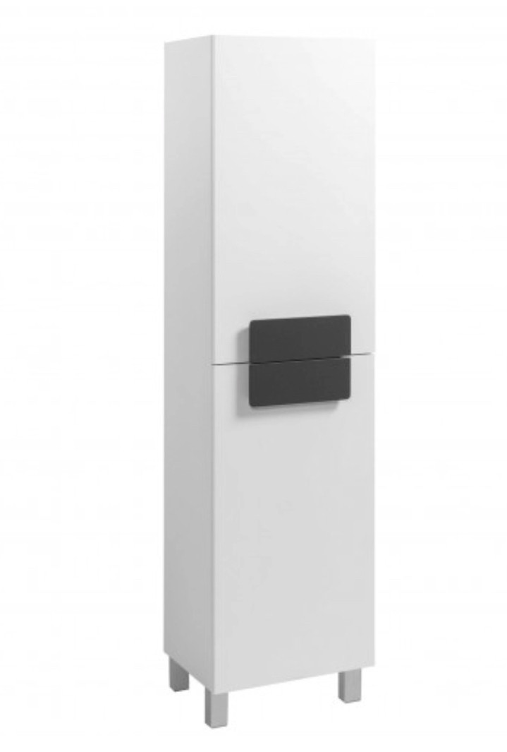 Пенал 40 см матовий, колір білий