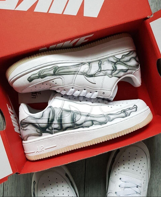 Чоловічі кросівки Nike Air Force 1 Skeleton One white білі Найк Аir Форс Скелетон світні модні весна-осінь